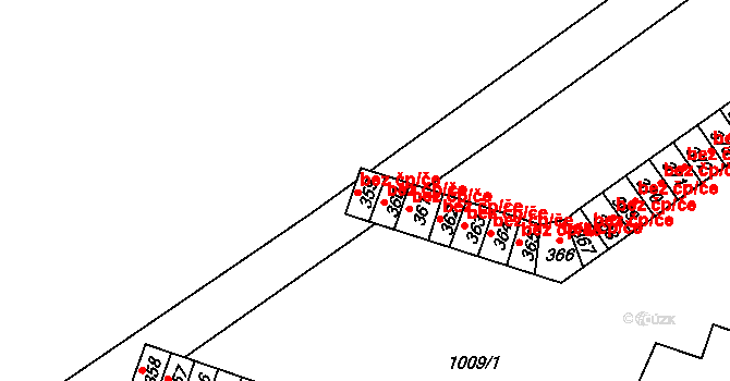 Chvalčov 41878761 na parcele st. 359 v KÚ Chvalčov, Katastrální mapa