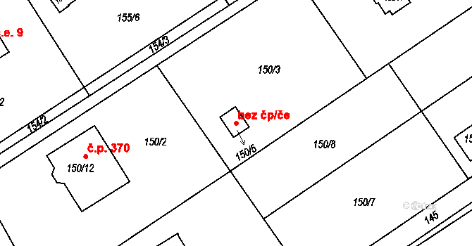 Petrovice u Karviné 43938761 na parcele st. 150/5 v KÚ Dolní Marklovice, Katastrální mapa