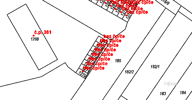 Telč 45833761 na parcele st. 1275 v KÚ Telč, Katastrální mapa
