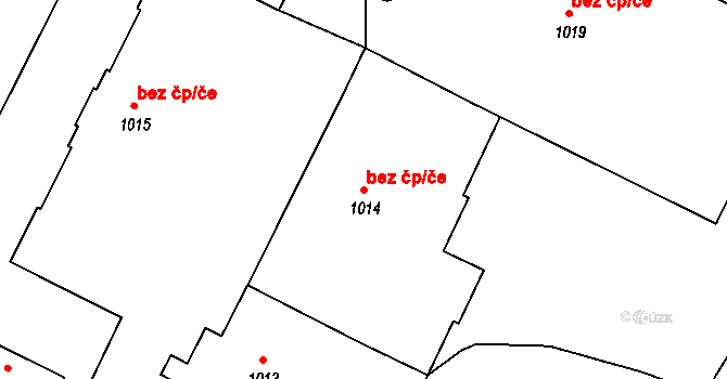 Děčín 49099761 na parcele st. 1014 v KÚ Děčín, Katastrální mapa