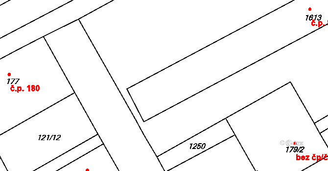 Slezské Předměstí 850,851,852,853,854,, Hradec Králové na parcele st. 1613 v KÚ Slezské Předměstí, Katastrální mapa