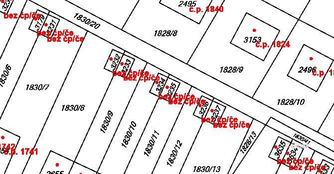 Hořice 39778762 na parcele st. 3235 v KÚ Hořice v Podkrkonoší, Katastrální mapa