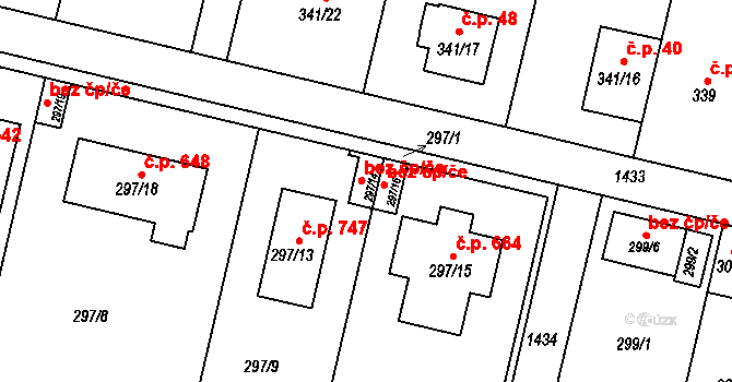 Praha 42369762 na parcele st. 297/14 v KÚ Jinonice, Katastrální mapa