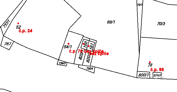 Bílá Lhota 83032762 na parcele st. 161 v KÚ Řimice, Katastrální mapa