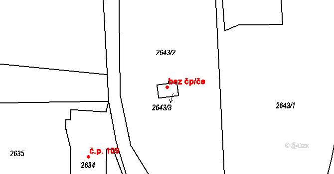 Orlová 38224763 na parcele st. 2643/3 v KÚ Poruba u Orlové, Katastrální mapa