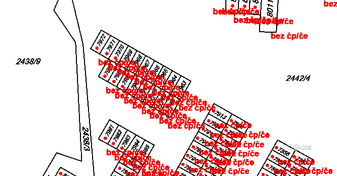 Pardubice 46758763 na parcele st. 7964 v KÚ Pardubice, Katastrální mapa