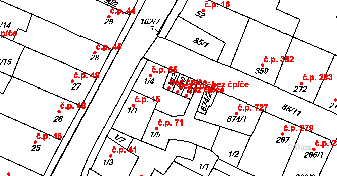 Kladno 48789763 na parcele st. 1/12 v KÚ Rozdělov, Katastrální mapa