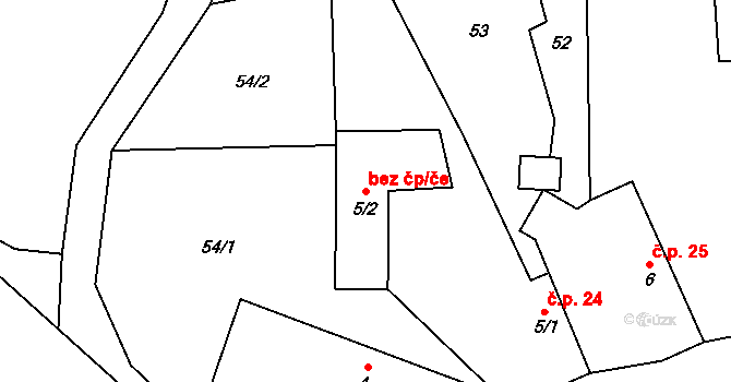 Nelahozeves 91262763 na parcele st. 5/2 v KÚ Lešany u Nelahozevsi, Katastrální mapa