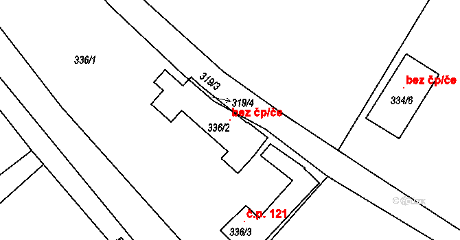 Český Brod 93710763 na parcele st. 336/2 v KÚ Štolmíř, Katastrální mapa