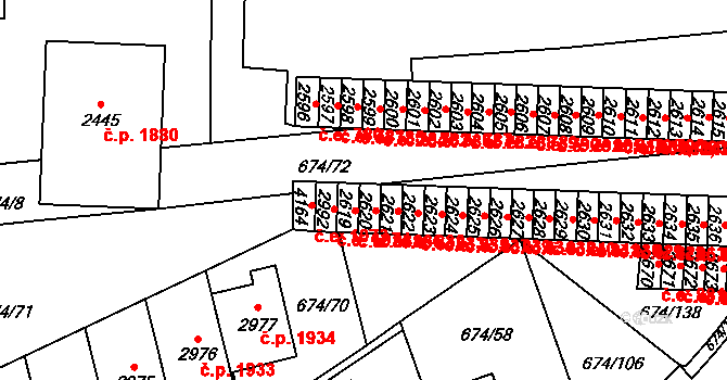 Blansko 836, Katastrální mapa