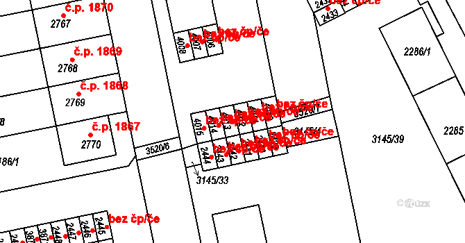 Česká Třebová 39390764 na parcele st. 4013 v KÚ Česká Třebová, Katastrální mapa