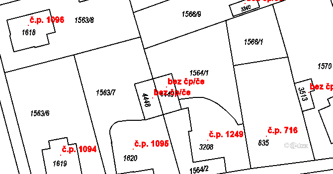 Humpolec 119542765 na parcele st. 4449 v KÚ Humpolec, Katastrální mapa