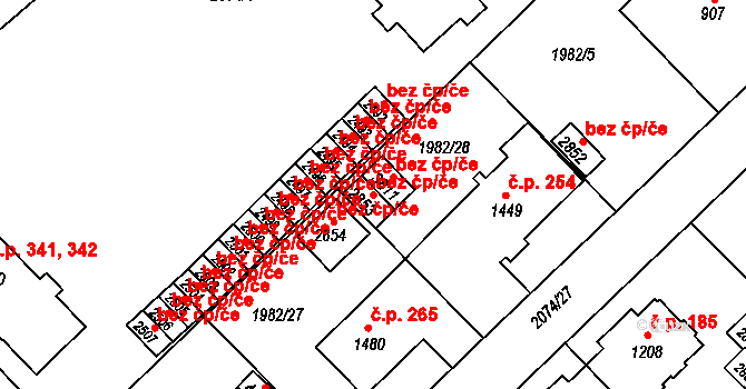 Trutnov 41874765 na parcele st. 2853 v KÚ Trutnov, Katastrální mapa