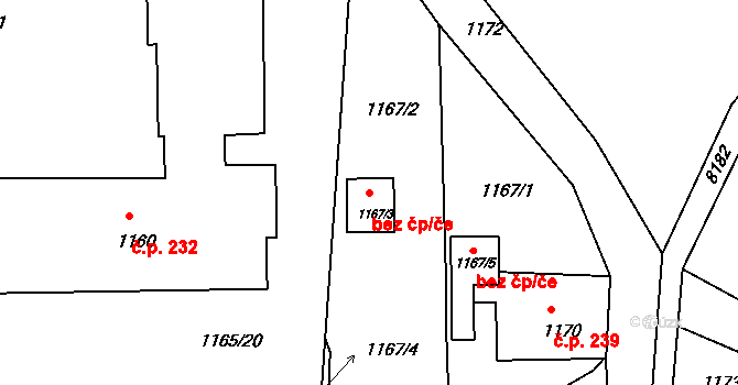 Varnsdorf 43378765 na parcele st. 1167/3 v KÚ Varnsdorf, Katastrální mapa