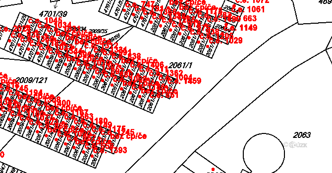 Chomutov 1459 na parcele st. 2061/24 v KÚ Chomutov I, Katastrální mapa