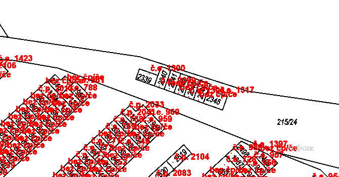Sezimovo Ústí 42351766 na parcele st. 2341 v KÚ Sezimovo Ústí, Katastrální mapa