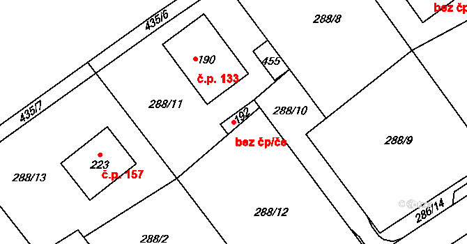 Litomyšl 42542766 na parcele st. 192 v KÚ Lány u Litomyšle, Katastrální mapa