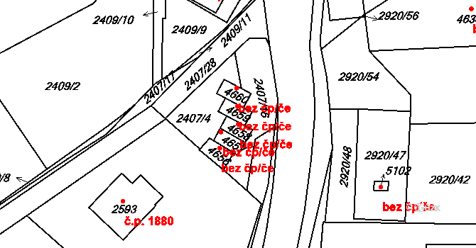 Rakovník 47935766 na parcele st. 4658 v KÚ Rakovník, Katastrální mapa