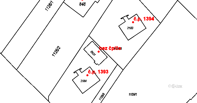 Rožnov pod Radhoštěm 39554767 na parcele st. 2931 v KÚ Rožnov pod Radhoštěm, Katastrální mapa