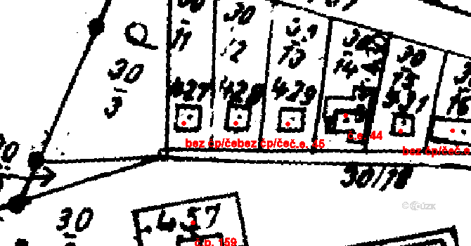 Velichovky 40114767 na parcele st. 428 v KÚ Velichovky, Katastrální mapa