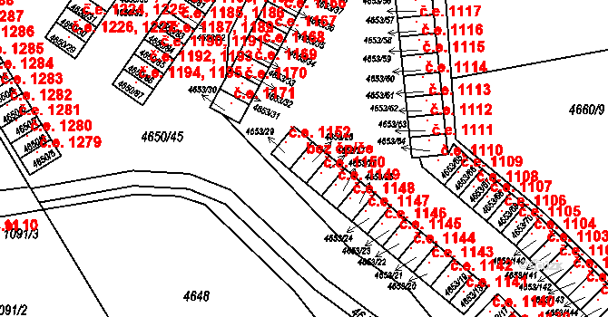 Jihlava 44512767 na parcele st. 4653/28 v KÚ Jihlava, Katastrální mapa