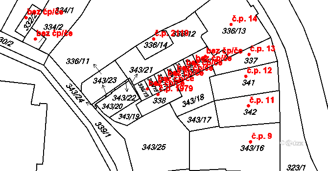 Tachov 47955767 na parcele st. 336/17 v KÚ Tachov, Katastrální mapa