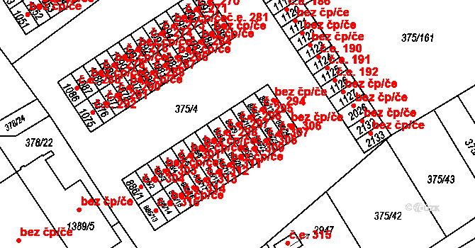 Úšovice 296, Mariánské Lázně na parcele st. 886/9 v KÚ Úšovice, Katastrální mapa