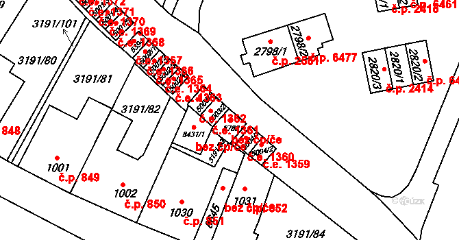 Zlín 42518768 na parcele st. 8782 v KÚ Zlín, Katastrální mapa