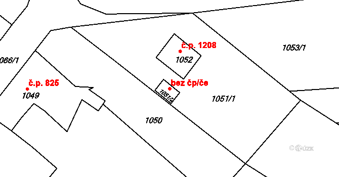 Vejprty 45087768 na parcele st. 1051/2 v KÚ Vejprty, Katastrální mapa