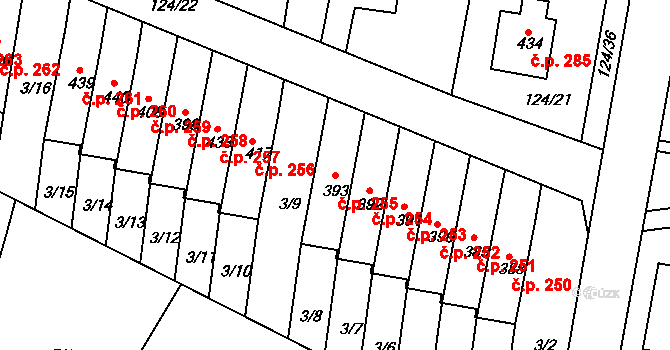Malá Skalice 255, Česká Skalice na parcele st. 393 v KÚ Malá Skalice, Katastrální mapa