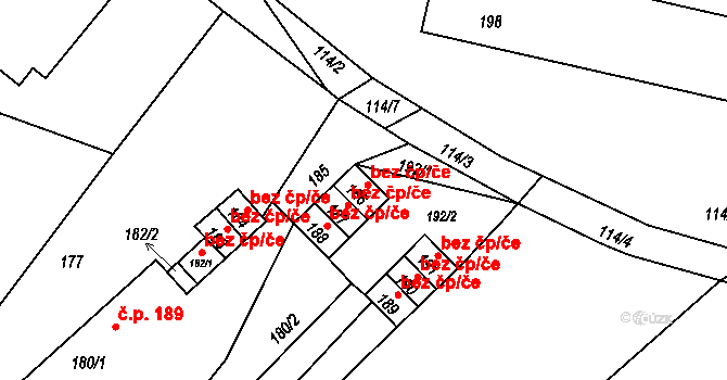 Suchdol nad Odrou 38952769 na parcele st. 186 v KÚ Suchdol nad Odrou, Katastrální mapa