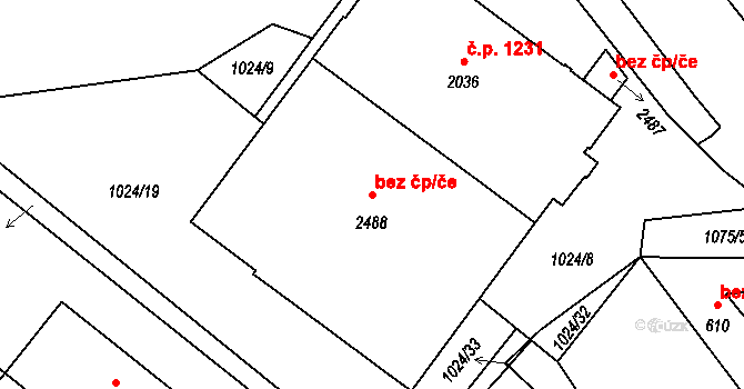Blatná 47202769 na parcele st. 2488 v KÚ Blatná, Katastrální mapa