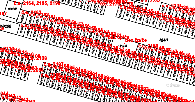 Podlesí 2126, Havířov na parcele st. 484/339 v KÚ Bludovice, Katastrální mapa