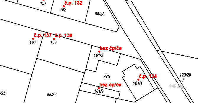 Hospozín 52102769 na parcele st. 161/2 v KÚ Hospozín, Katastrální mapa