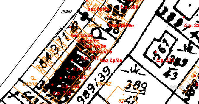 Nasavrky 93992769 na parcele st. 668 v KÚ Nasavrky, Katastrální mapa