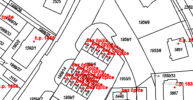 Šumperk 42187770 na parcele st. 4144 v KÚ Šumperk, Katastrální mapa