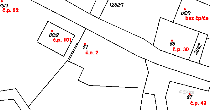 Zvěstov 2, Katastrální mapa