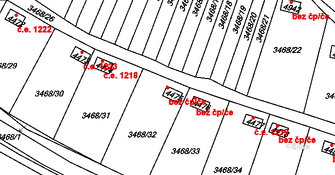 Rakovník 46127771 na parcele st. 4475 v KÚ Rakovník, Katastrální mapa