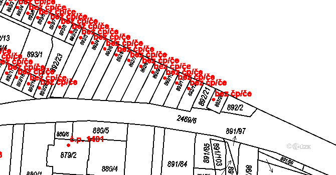 Jeseník 50188771 na parcele st. 892/10 v KÚ Jeseník, Katastrální mapa