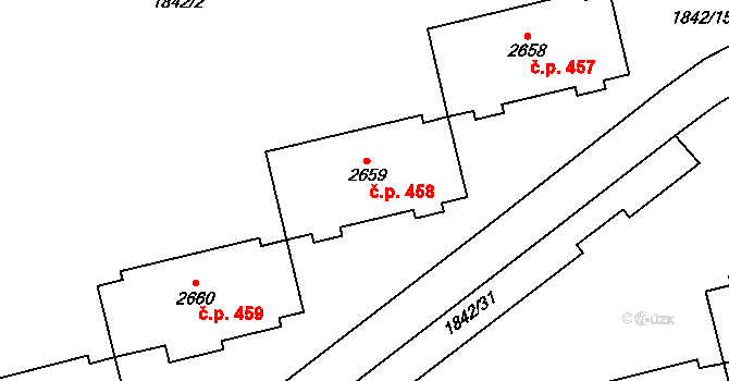 Vimperk II 458, Vimperk na parcele st. 2659 v KÚ Vimperk, Katastrální mapa