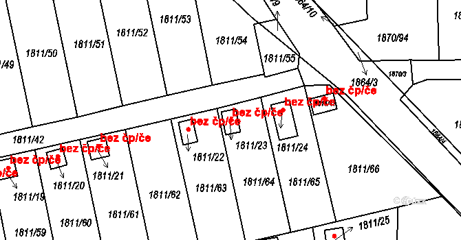 Klášterec nad Ohří 39106772 na parcele st. 1811/23 v KÚ Miřetice u Klášterce nad Ohří, Katastrální mapa