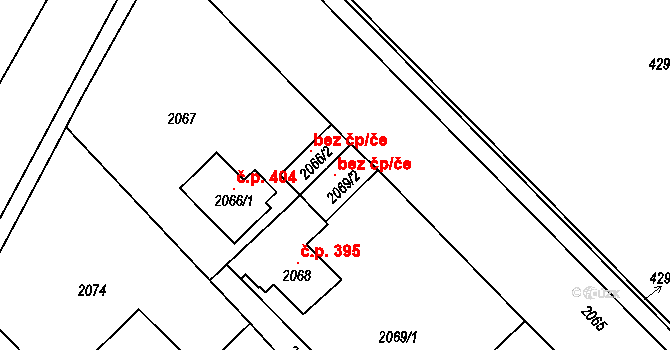Zábřeh 45013772 na parcele st. 2069/2 v KÚ Zábřeh na Moravě, Katastrální mapa