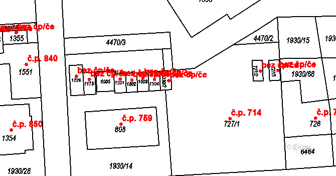 Hrušovany nad Jevišovkou 47490772 na parcele st. 1230/2 v KÚ Hrušovany nad Jevišovkou, Katastrální mapa