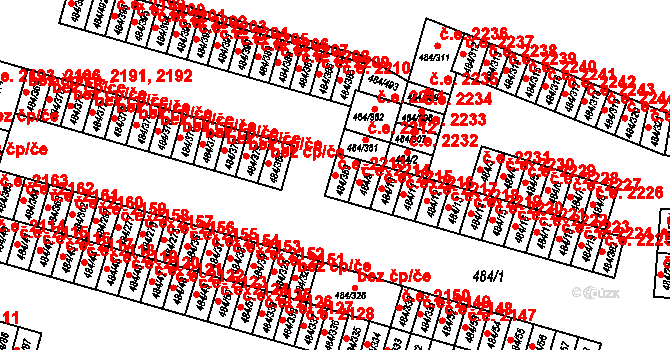 Havířov 48236772 na parcele st. 484/359 v KÚ Bludovice, Katastrální mapa