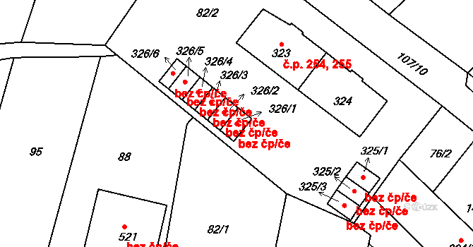 Strážov 50000772 na parcele st. 326/1 v KÚ Strážov na Šumavě, Katastrální mapa