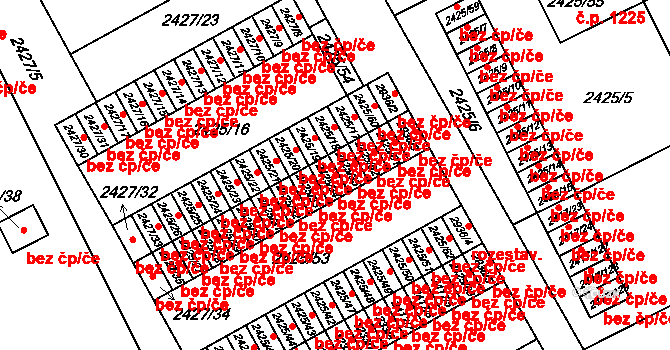 Rychnov nad Kněžnou 44304773 na parcele st. 2425/34 v KÚ Rychnov nad Kněžnou, Katastrální mapa