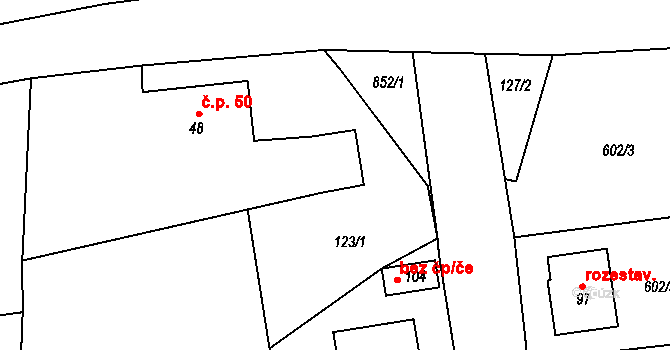 Synkov 24, Synkov-Slemeno, Katastrální mapa