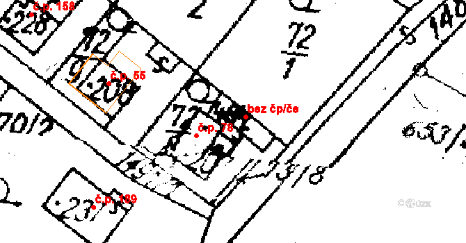 Lukov 47854774 na parcele st. 484 v KÚ Lukov u Zlína, Katastrální mapa