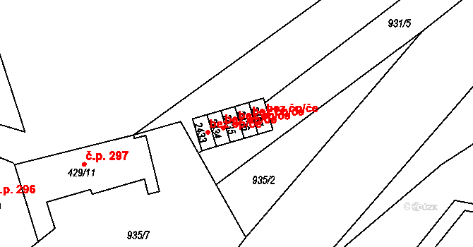 Choceň 48994774 na parcele st. 2435 v KÚ Choceň, Katastrální mapa