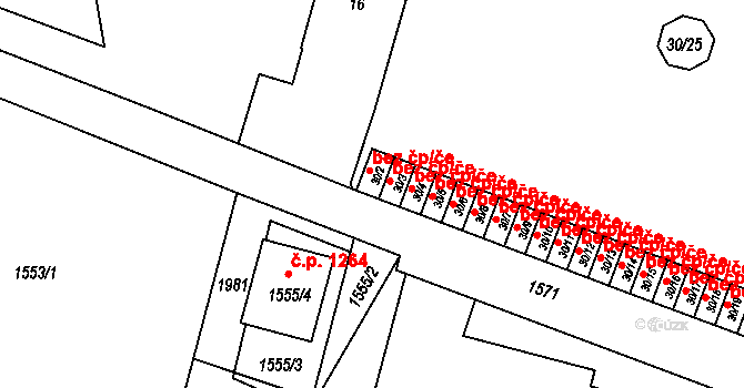 Kosmonosy 39276775 na parcele st. 30/2 v KÚ Kosmonosy, Katastrální mapa
